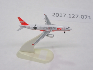 Image: miniature model airplane: LTU International Airways, Airbus A320