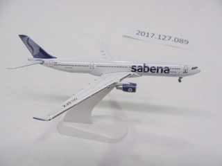 Image: miniature model airplane: Sabena, Airbus A330-300