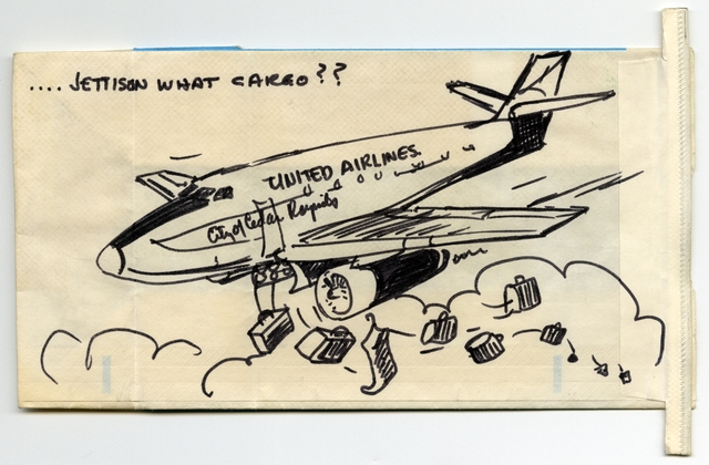 Airsickness bag: United Air Lines