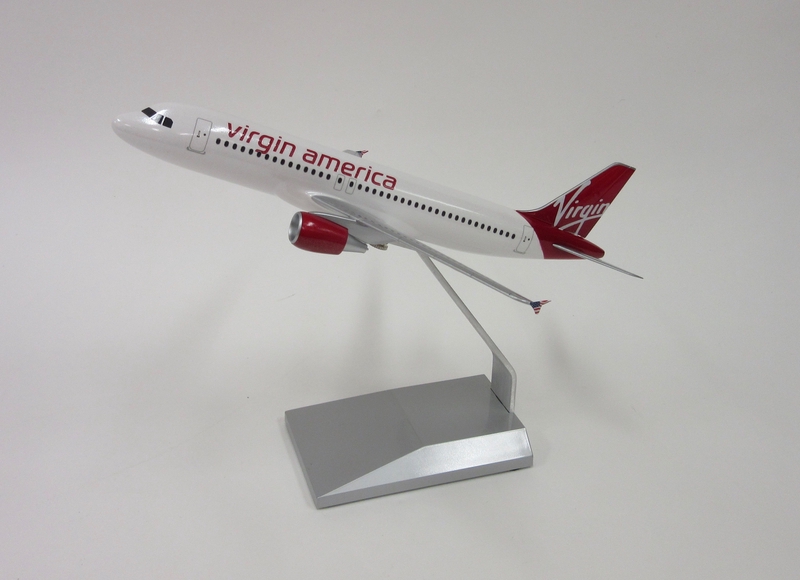 Image: model airplane: Virgin America, Airbus A320
