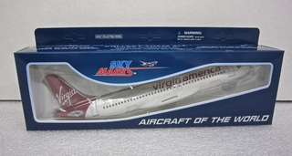 Image: model airplane: Virgin America, Airbus A320