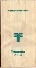 Image: airsickness bag: Transamerica Airlines