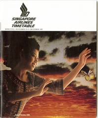 Image: timetable: Singapore Airlines