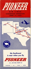 Image: timetable: Pioneer Air Lines