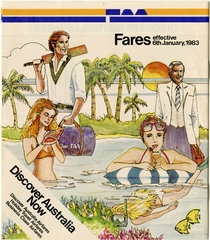 Image: timetable: TAA (Trans Australia Airlines)
