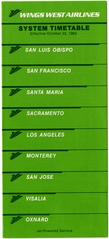 Image: timetable: Wings West Airlines
