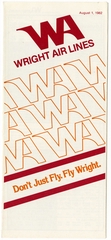 Image: timetable: Wright Air Lines