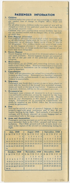 Image: timetable: CNAC (China National Aviation Corporation)