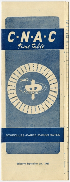 Image: timetable: CNAC (China National Aviation Corporation)
