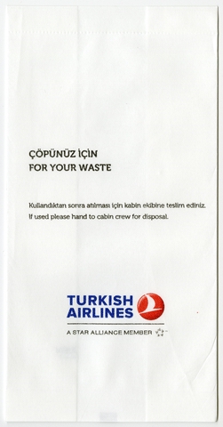 Airsickness bag: Turkish Airlines