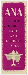 Image: timetable: Australian National Airways (ANA)