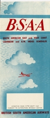 Image: timetable: British South American Airways