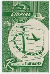 Image: timetable: Empire Air Lines, pocket schedule