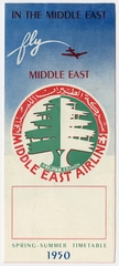Image: timetable: Middle East Airlines, spring/summer schedule