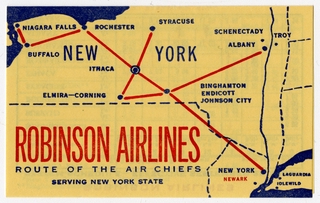 Image: timetable: Robinson Airlines