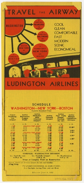 Image: timetable: Ludington Airlines