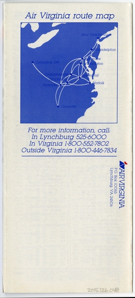 Image: timetable: Air Virginia