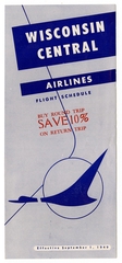 Image: timetable: Wisconsin Central Airlines