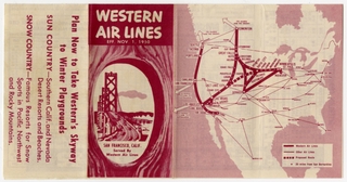 Image: timetable: Western Air Lines