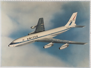 Image: poster: United Air Lines, Boeing 720