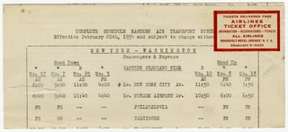 Image: timetable: Eastern Air Transport
