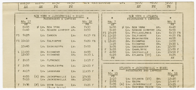 Image: timetable: Eastern Air Transport