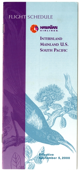 Image: timetable: Hawaiian Airlines