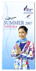 Image: timetable: Bangkok Airways, summer schedule