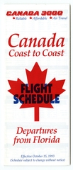 Image: timetable: Canada 3000