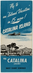 Image: timetable: Catalina Airlines