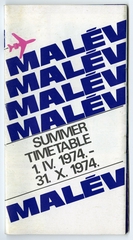 Image: timetable: Malev Hungarian Airlines, summer schedule