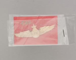 Image: children's souvenir wings: Civil Air Transport (CAT)