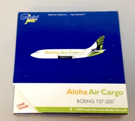 Image: miniature model airplane: Aloha Air Cargo, Boeing 737-200
