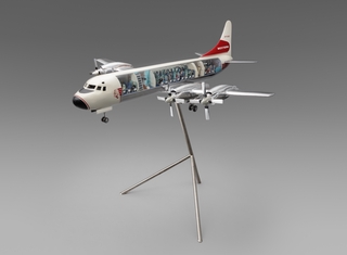 Image: model airplane: Western Airlines, Lockheed L-188-A Electra