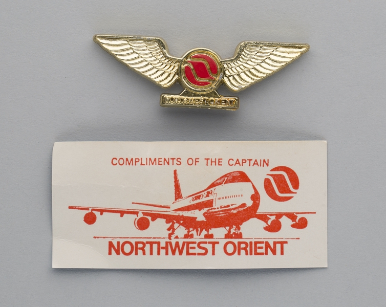 Image: children's souvenir wings: Northwest Orient Airlines