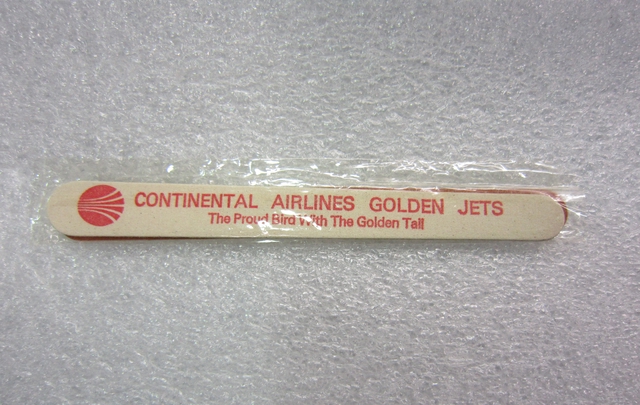 Package of emery boards: Continental Airlines