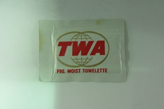 Image: towelette: TWA (Trans World Airlines)