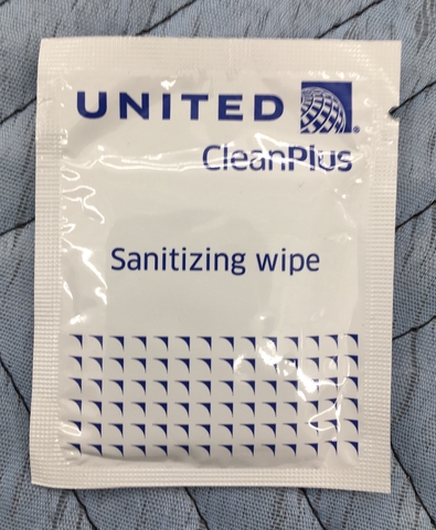 Towelette: United Airlines