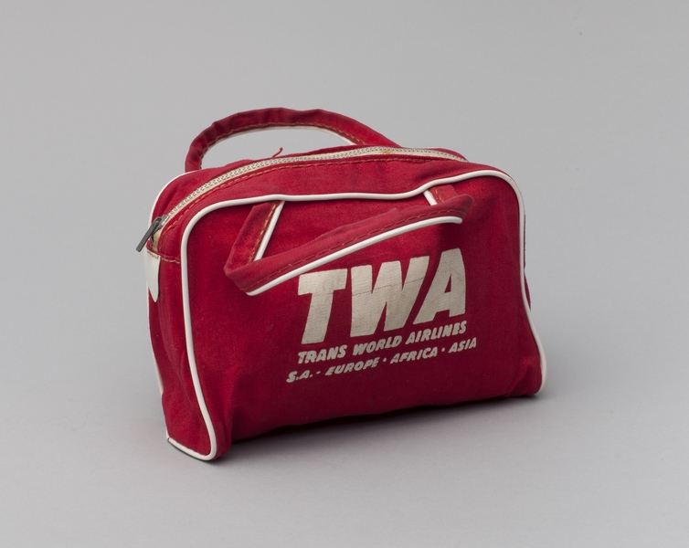 Image: miniature airline bag: TWA (Trans World Airlines)