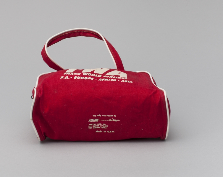 Image: miniature airline bag: TWA (Trans World Airlines)