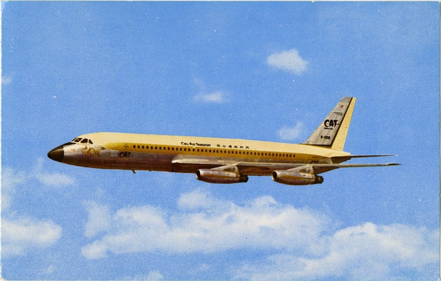 Postcard: Civil Air Transport (CAT), Convair 880