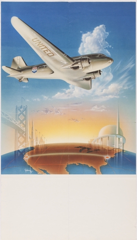 Poster: United Air Lines, Douglas DC-3
