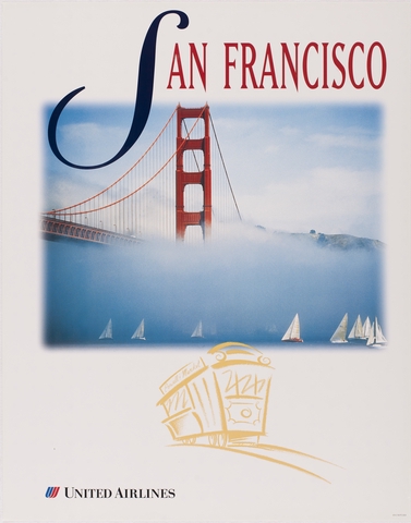 Poster: United Airlines, San Francisco