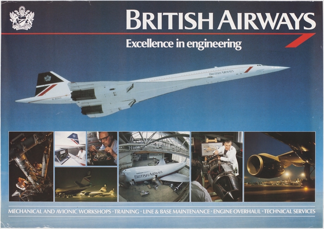 Poster: British Airways, Excellence in engineering