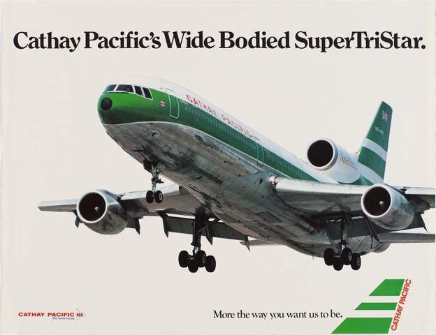 Poster: Cathay Pacific Airways, Lockheed L-1011 SuperTriStar
