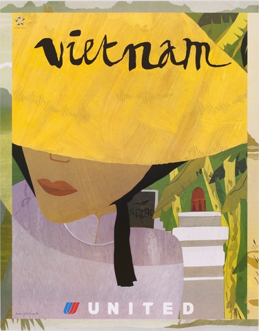 Poster: United Airlines, Vietnam