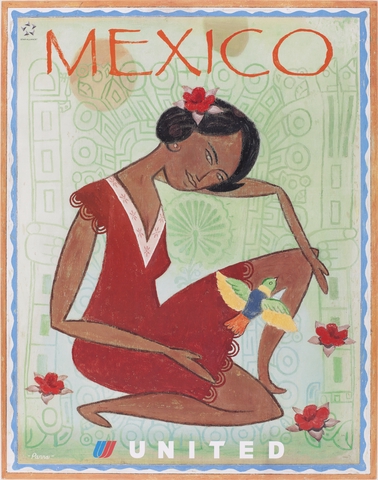 Poster: United Airlines, Mexico