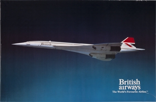 Image: poster: British Airways, Concorde