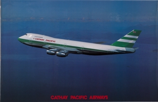 Image: poster: Cathay Pacific Airways, Boeing 747-200