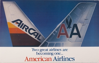 Image: poster: AirCal, American Airlines